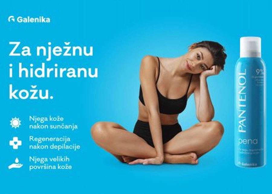 Osjećaj potpune njege na koži tokom ljeta donose Pantenol pjena i Pantenol losion
