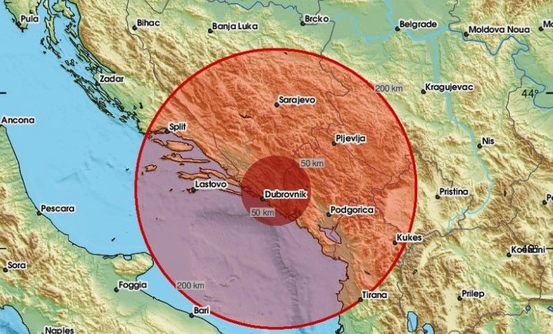 Potres zatresao Hercegovinu, epicentar kod Bileće