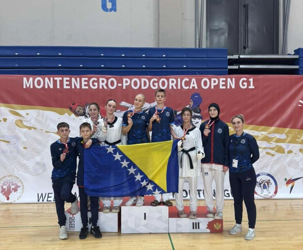 Sarajevski taekwondoisti osvojili devet medalja u Podgorici